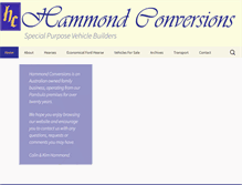 Tablet Screenshot of hammondconversions.com.au